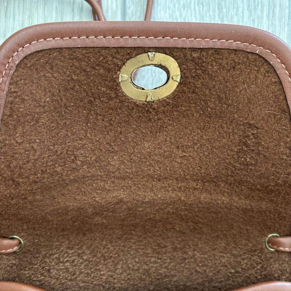 Vintage Coach Everett Bag Purse British Tan Glove Tanned Leather Y2K Retro 80s - Picture 7 of 11